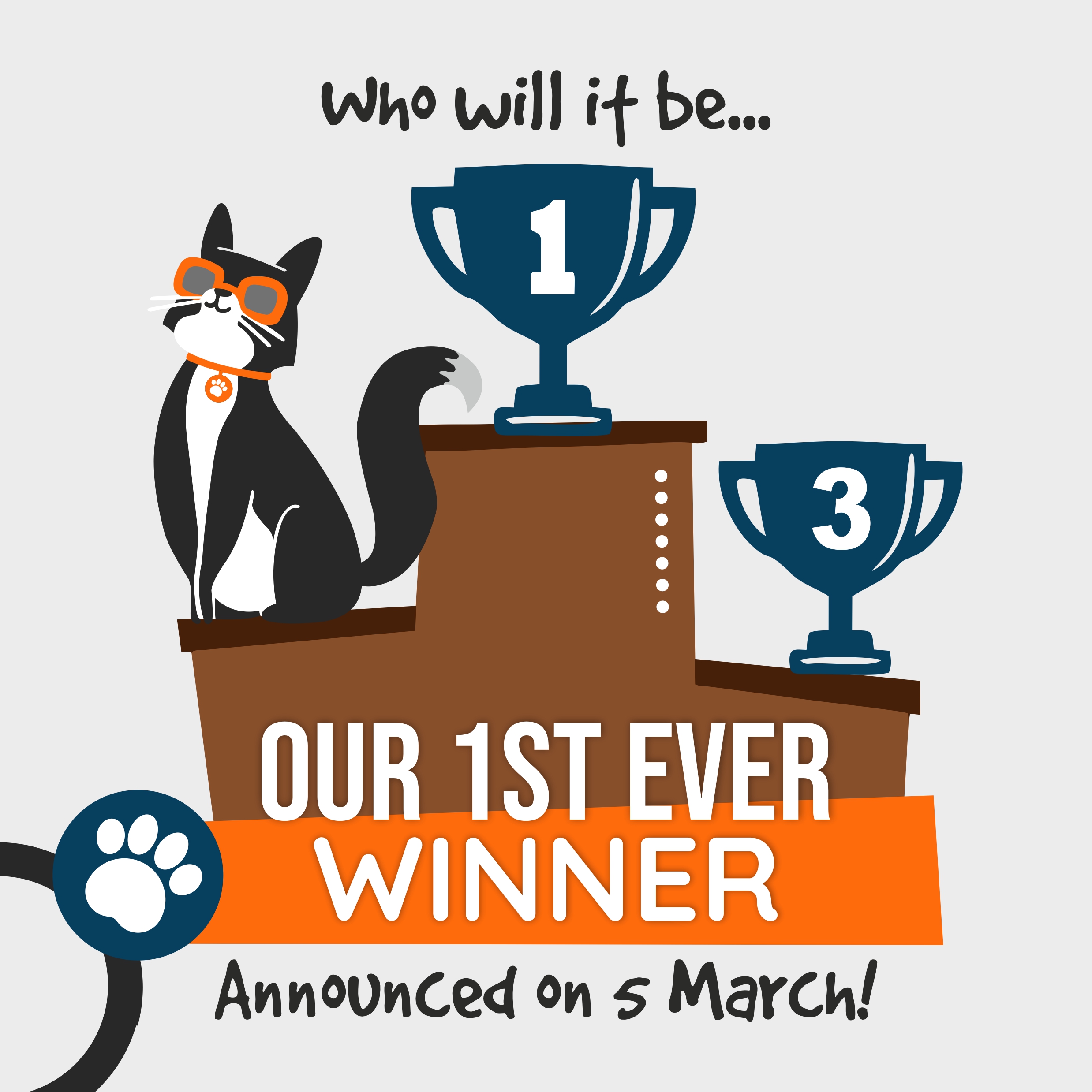 Our 1st ever winner - Announced on 5 March!